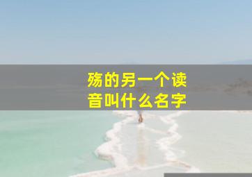 殇的另一个读音叫什么名字