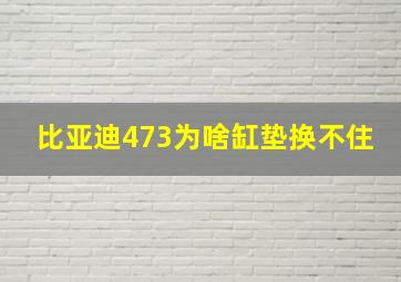 比亚迪473为啥缸垫换不住