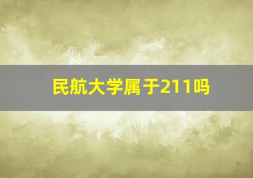 民航大学属于211吗