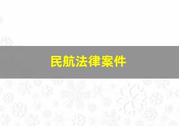 民航法律案件