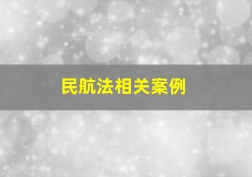 民航法相关案例