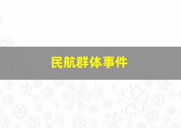 民航群体事件