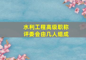 水利工程高级职称评委会由几人组成