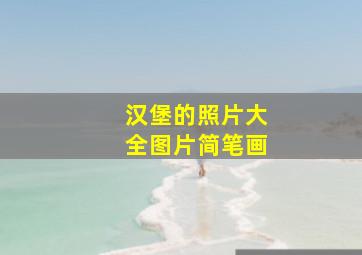 汉堡的照片大全图片简笔画