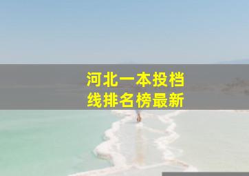 河北一本投档线排名榜最新