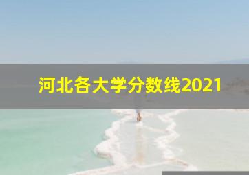 河北各大学分数线2021