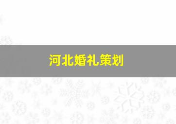 河北婚礼策划