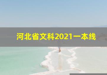 河北省文科2021一本线