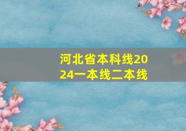 河北省本科线2024一本线二本线