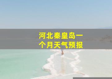 河北秦皇岛一个月天气预报