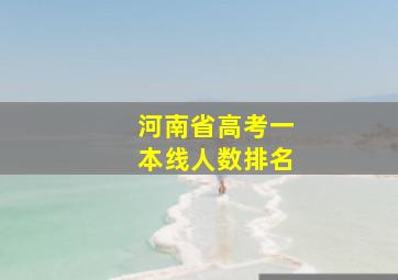 河南省高考一本线人数排名