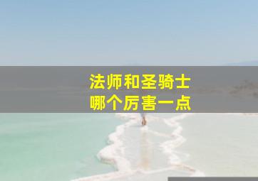 法师和圣骑士哪个厉害一点