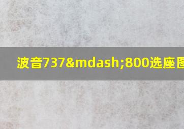 波音737—800选座图解32