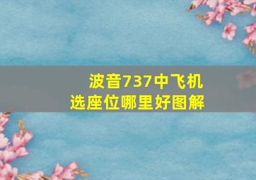 波音737中飞机选座位哪里好图解