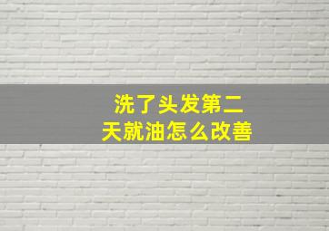 洗了头发第二天就油怎么改善