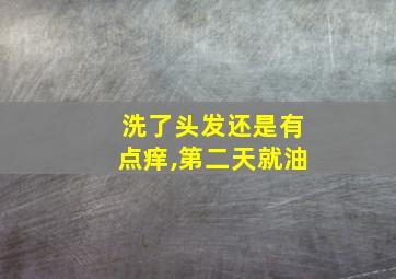 洗了头发还是有点痒,第二天就油