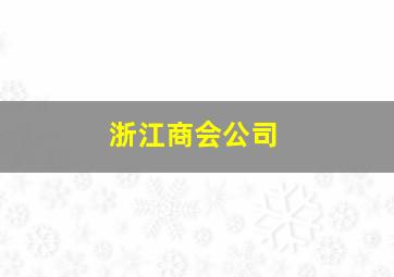 浙江商会公司