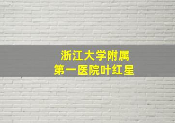 浙江大学附属第一医院叶红星