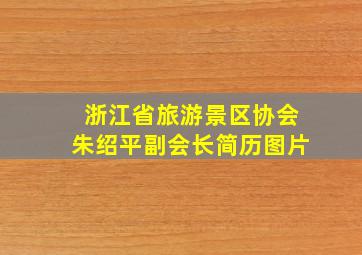 浙江省旅游景区协会朱绍平副会长简历图片