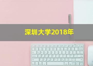 深圳大学2018年