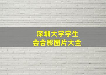 深圳大学学生会合影图片大全