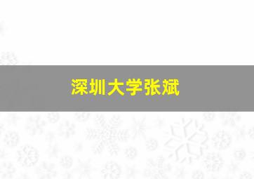 深圳大学张斌