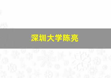 深圳大学陈亮