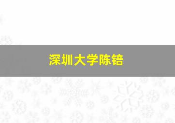 深圳大学陈锫