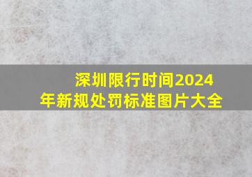 深圳限行时间2024年新规处罚标准图片大全