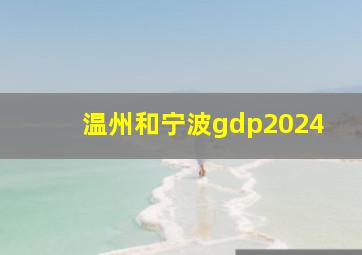 温州和宁波gdp2024