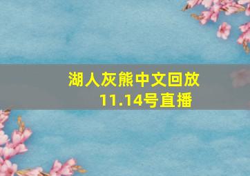 湖人灰熊中文回放11.14号直播