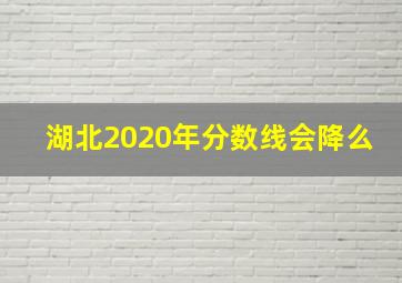 湖北2020年分数线会降么