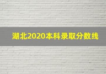 湖北2020本科录取分数线