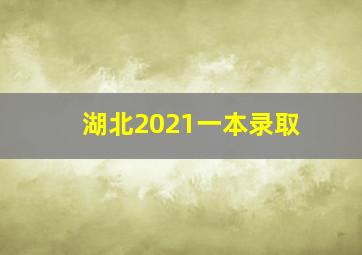 湖北2021一本录取