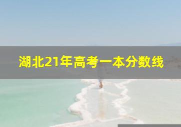 湖北21年高考一本分数线