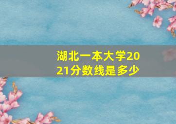 湖北一本大学2021分数线是多少