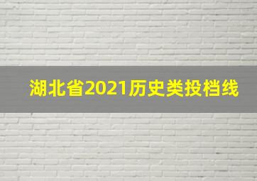 湖北省2021历史类投档线