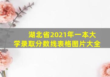 湖北省2021年一本大学录取分数线表格图片大全