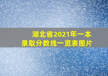 湖北省2021年一本录取分数线一览表图片