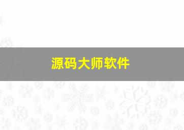 源码大师软件