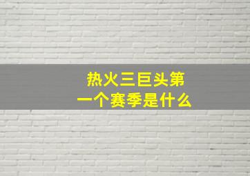 热火三巨头第一个赛季是什么