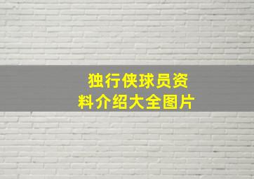 独行侠球员资料介绍大全图片