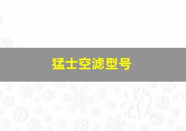 猛士空滤型号