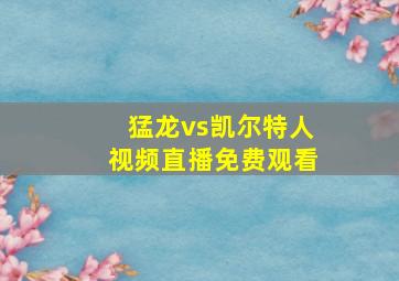 猛龙vs凯尔特人视频直播免费观看