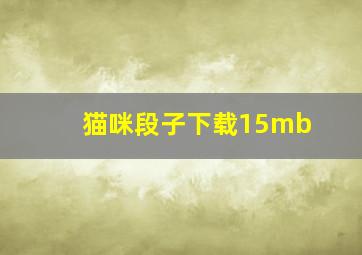 猫咪段子下载15mb