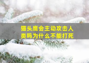 猫头鹰会主动攻击人类吗为什么不能打死