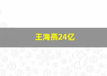 王海燕24亿