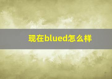 现在blued怎么样