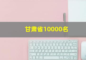 甘肃省10000名