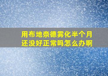 用布地奈德雾化半个月还没好正常吗怎么办啊